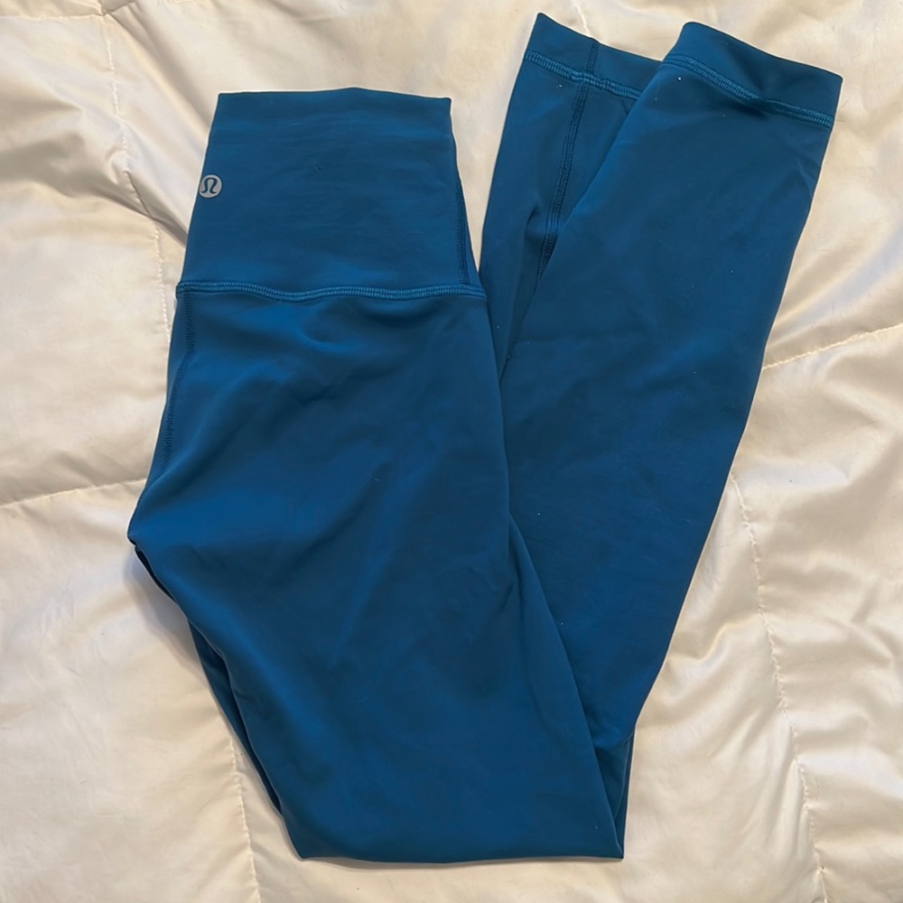 blue lululemon align leggings size 2